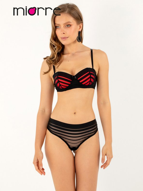 Push-Up Dolgulu Straplez Sütyen Takım ürün görseli