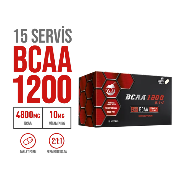 TNT BCAA 1200 2:1:1 60 Tablet - Resim 2