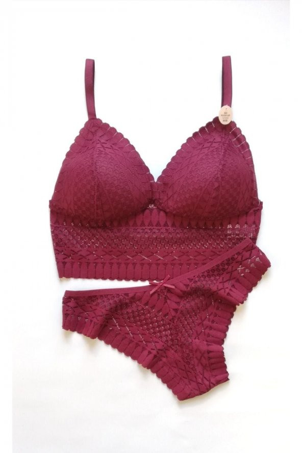 Bralet Takım Bordo ürün görseli