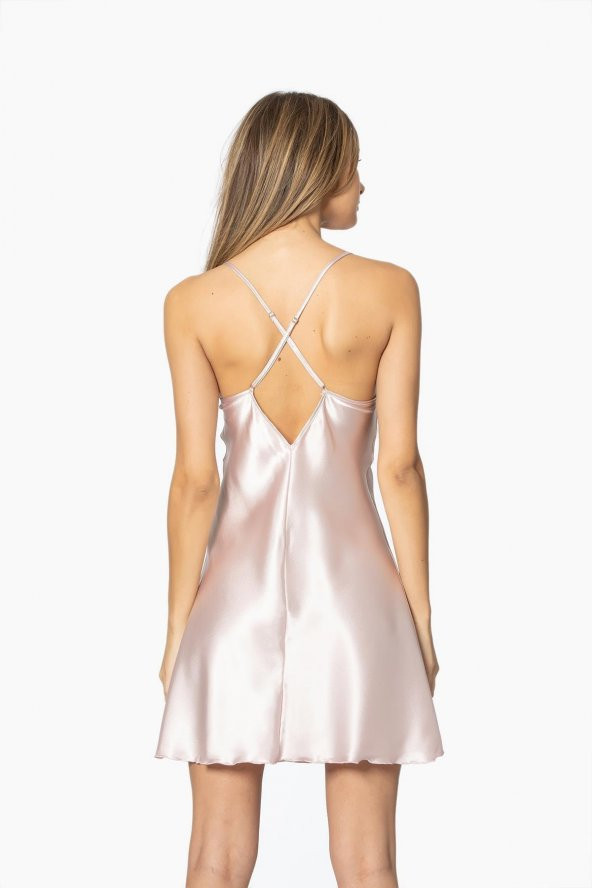 Saten Dantelli Gecelik & Sabahlık Takım - 4