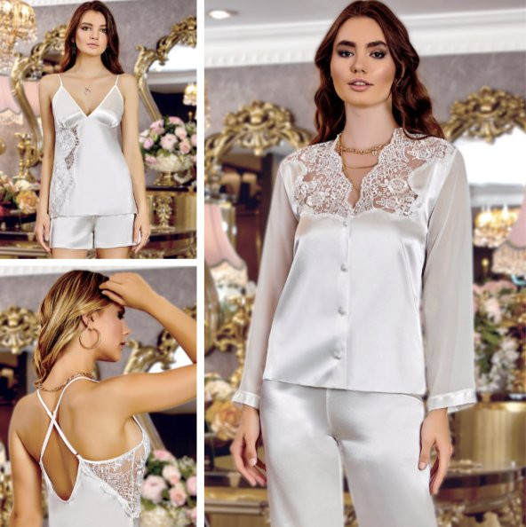 SATEN GECELİK SABAHLIK TAKIM
