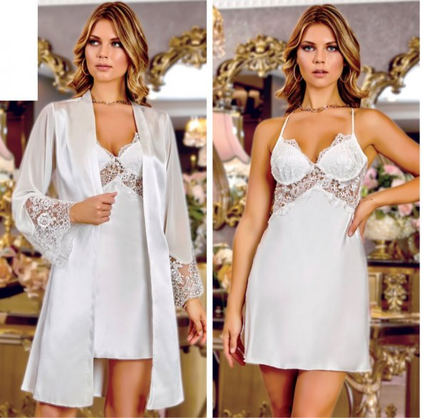 SATEN GECELİK SABAHLIK TAKIM - Resim 2