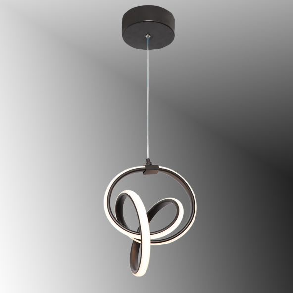 TT Aydınlatma TT317-SY  Stilla Modeli Mat Siyah Led Avize