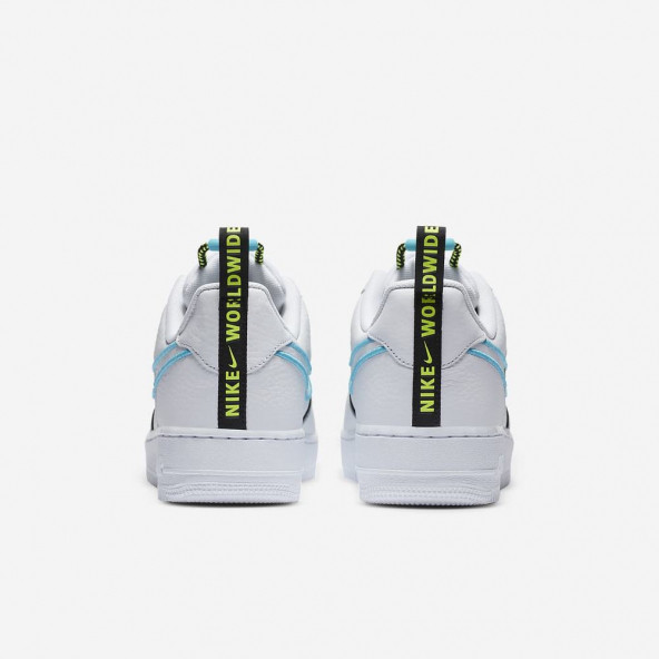 Nike Air Force 1 Low Worldwide White Blue Fury Volt Spor Ayakkabı CK7213-100 - 4