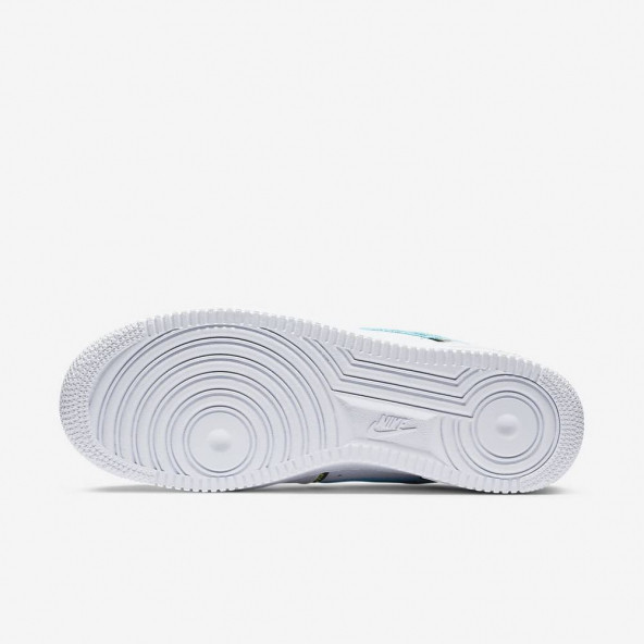 Nike Air Force 1 Low Worldwide White Blue Fury Volt Spor Ayakkabı CK7213-100 - 8