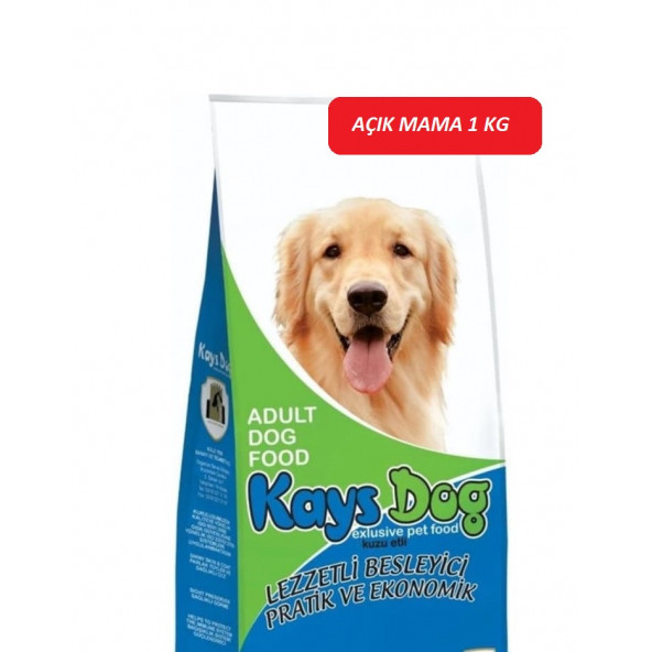 Kays Dog Kuzu Etli ve Pirinçli Yetişkin Köpek Maması 1 KG