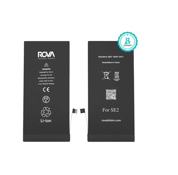 Rova İphone SE 2020 Batarya Pil Güçlendirilmiş 2210mAh 1 Yıl Garantili ürün görseli