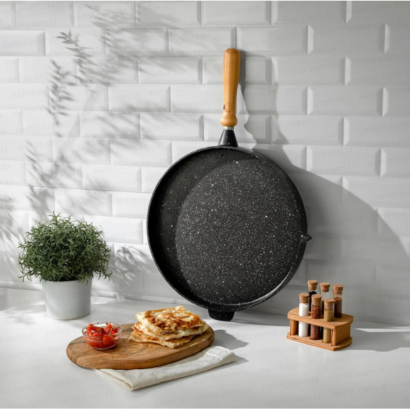 Nehir Gözleme Tavası Granit Döküm 36 Cm Derin - Resim 2