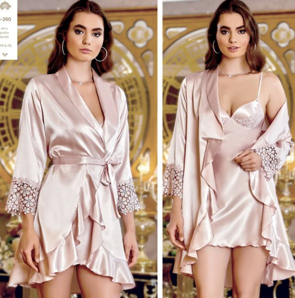 SATEN GECELİK SABAHLIK TAKIM - Resim 2