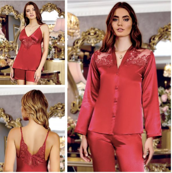 SATEN GECELİK SABAHLIK TAKIM ürün görseli