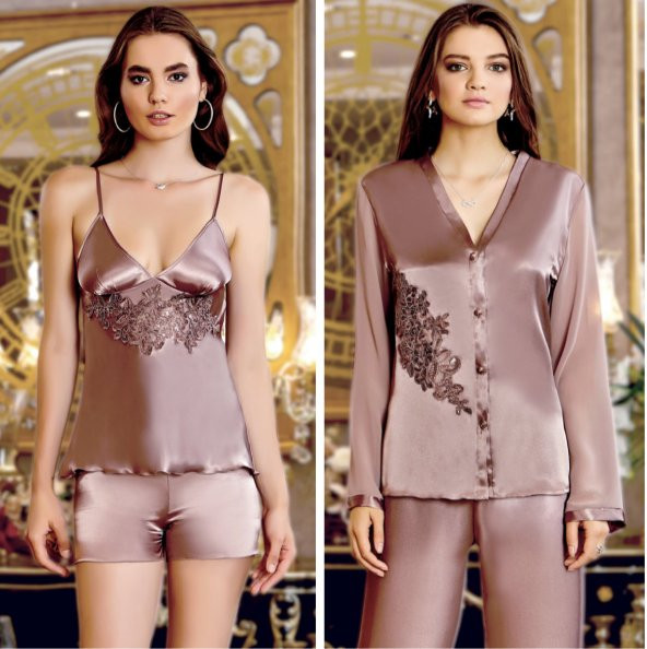 SATEN GECELİK SABAHLIK TAKIM ürün görseli