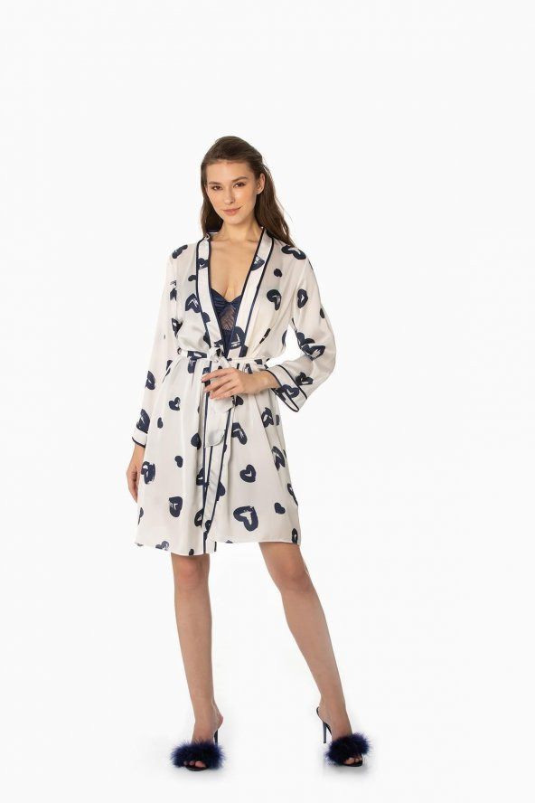 Saten Emprime Gecelik & Sabahlık Takım ürün görseli