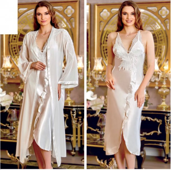 SATEN GECELİK SABAHLIK TAKIM - Resim 2
