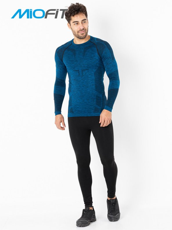 MioFit Erkek Active Sportive Uzun Kollu Dikişsiz Spor Tişört - 3