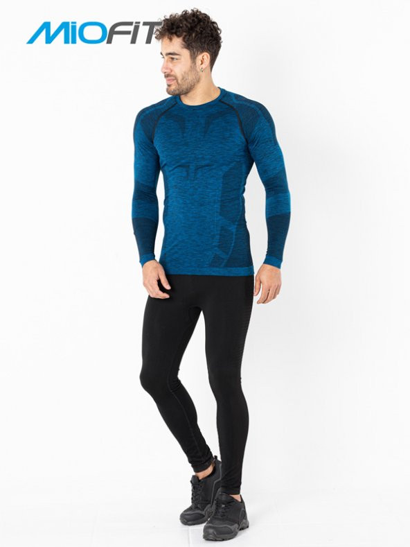 MioFit Erkek Active Sportive Uzun Kollu Dikişsiz Spor Tişört - 4