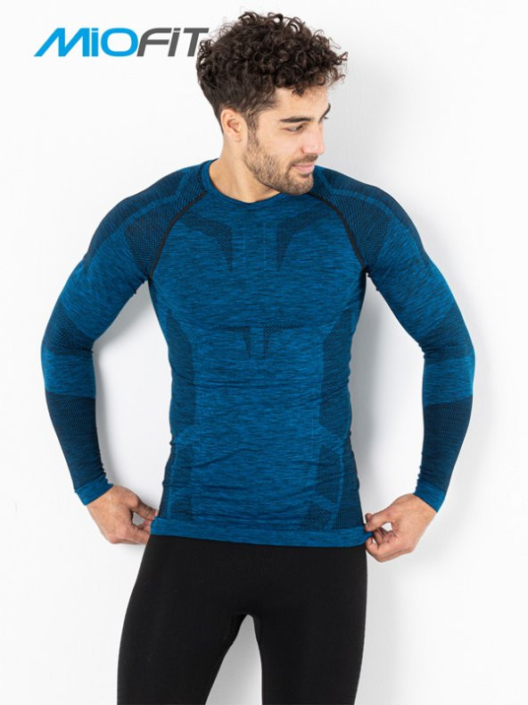 MioFit Erkek Active Sportive Uzun Kollu Dikişsiz Spor Tişört - 5