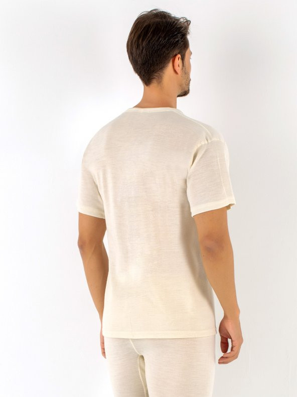 Kısa Kol Yün Fanila - Resim 3