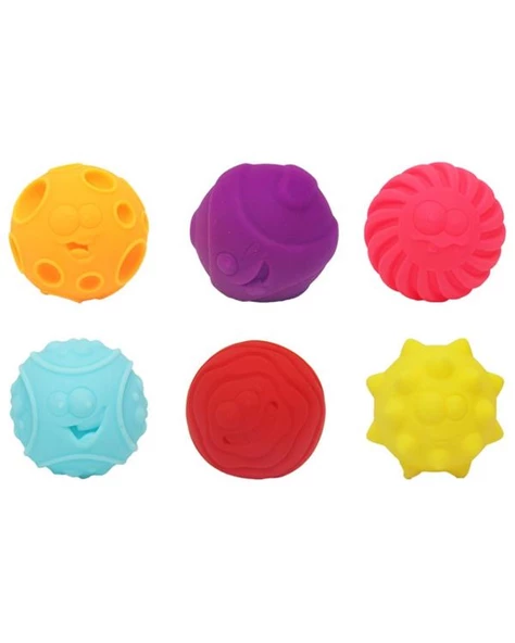 Erpa Oyuncak Soft Aktivite Topları 6lı Set Dikdörtgen Kutu - 2