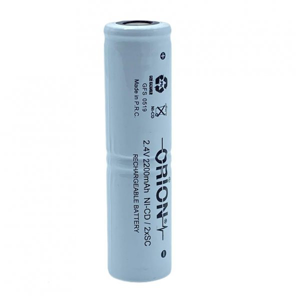Orion 2.4V Ni-Cd Sc 2200Mah Şarj Edilebilir Pil - 1