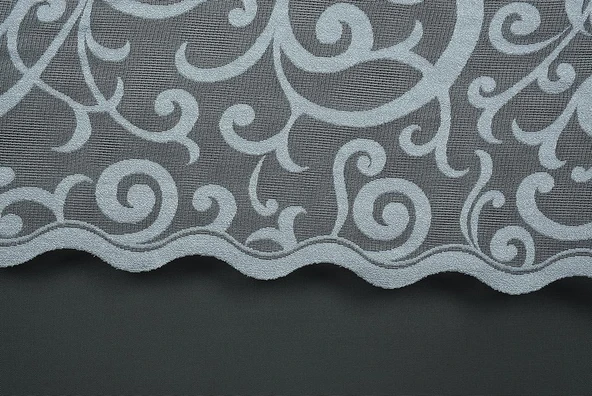 BÜYÜK SARMAŞIK MODEL GRİ RENK TEK KANAT Hazır dikilmiş Pileli Fon Perde 300*260 cm - Resim 5