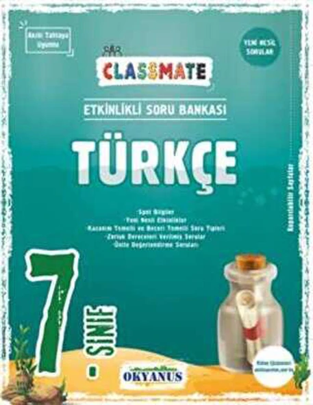 Okyanus 7. Sınıf Classmate Türkçe Soru Bankası