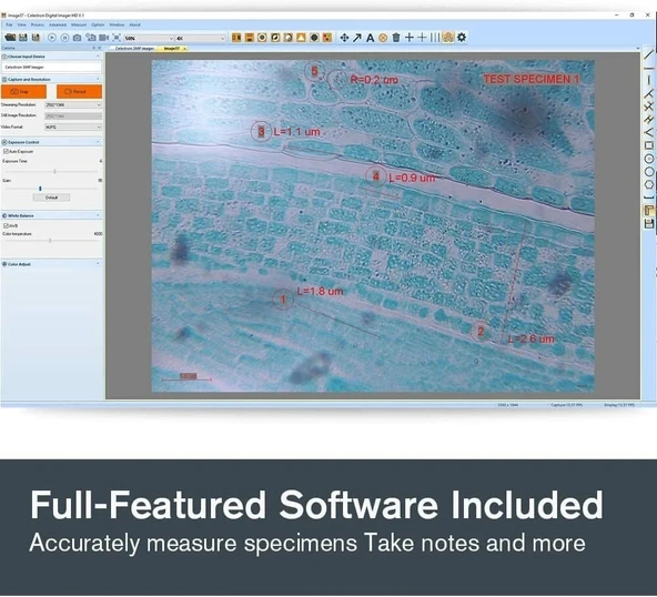 Celestron 5MP CMOS Dijital USB Mikroskop Görüntüleyici - 3