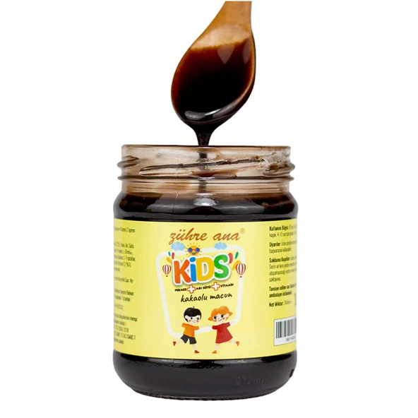Zühre Ana Kids Arı Sütü Pekmez Bal ve Vitamin Katkılı Kakaolu Macun 240 gr 2 ADET - 2