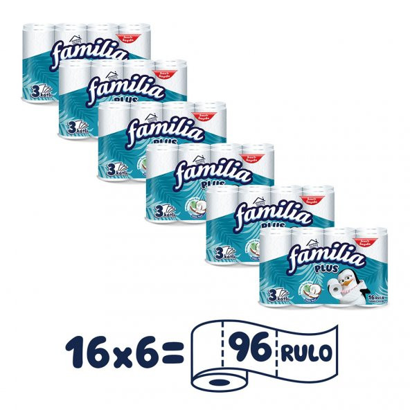 Familia Plus Coconut Tuvalet Kağıdı 96 Rulo - 2