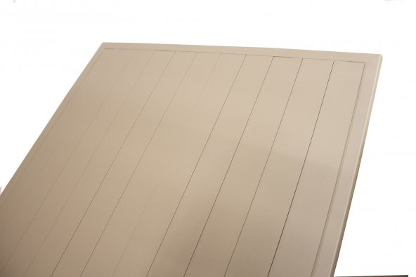 Erinöz Berlin Alüminyum Masa Takımı - 90x150 - Cappucino - 3