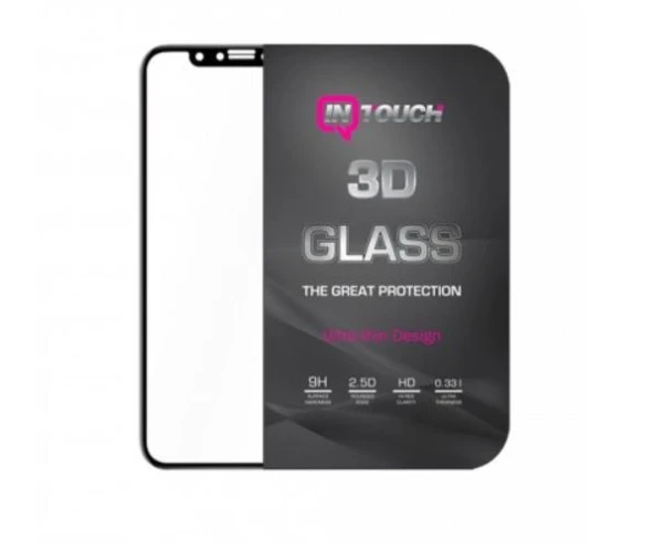 Intouch 3D Glass Siyah Samsung A10 Ekran Koruyucu