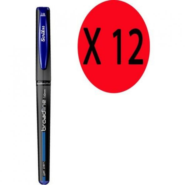 Scrikss Broadline Jel Mürekkepli Kalem 1.0 mm Mavi