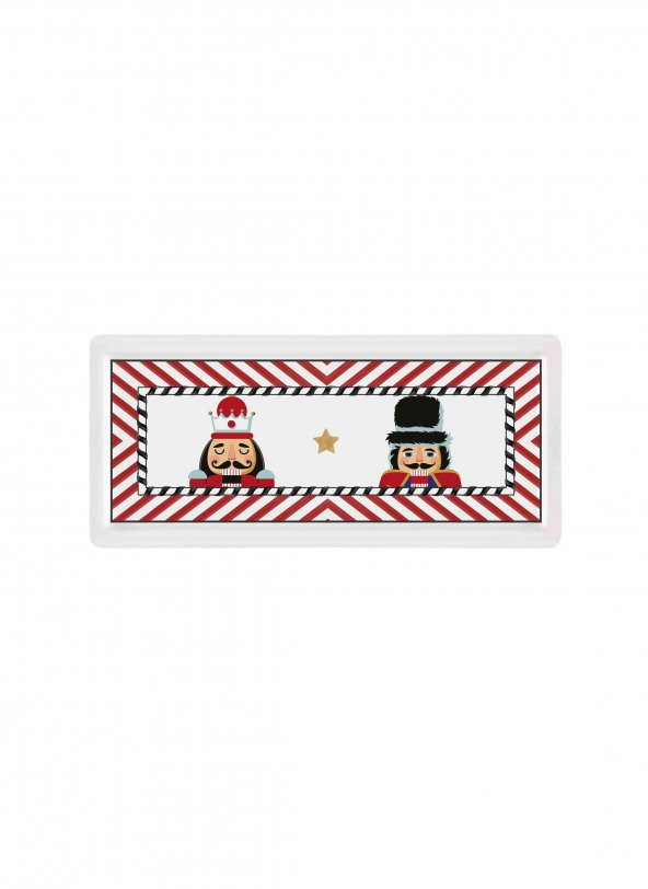 The Mia Nutcracker Dikdörtgen Servis 35 x 16 cm