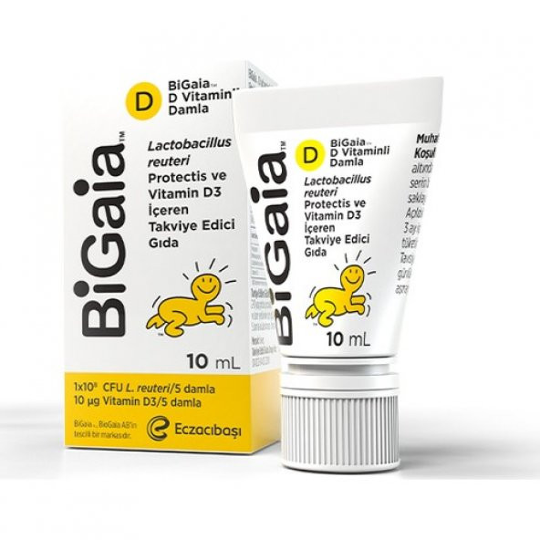 Bigaia Probiyotik ve D Vitaminli Damla 10 ml – Bağışıklık Sistemi Destekleyici