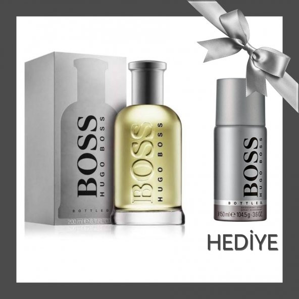 Hugo Boss Bottled Edt 200ml.Vp & Bottled Deodorant Spray150ml