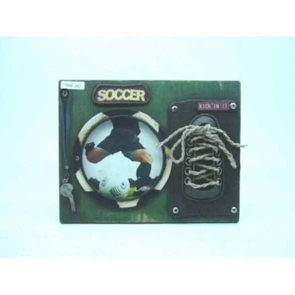 HEDİYELİK › KARIŞIK › Metal Objeler-RD photo frame Futbol Resim Çerçevesi-23*18*3 CM.