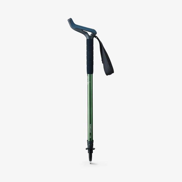 Doğada Yürüyüş Batonu - Yeşil Forclaz 3 Teleskopik Parça Push Pin 90/95/100/105/110 cm  Meridyendukkan - 3