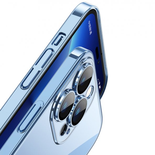 KNY Apple İphone 14 Pro Kılıf Renkli Kenarlı Sert Riksos Kapak Yeşil - 2