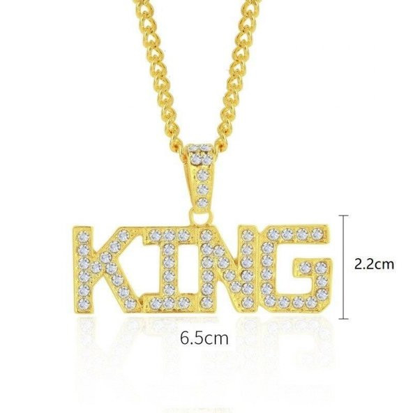 King Kral Hip Hop Thug Life Gangster Unisex Kolye Zinciri - 2