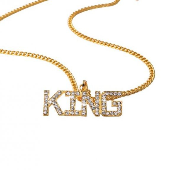 King Kral Hip Hop Thug Life Gangster Unisex Kolye Zinciri - 3