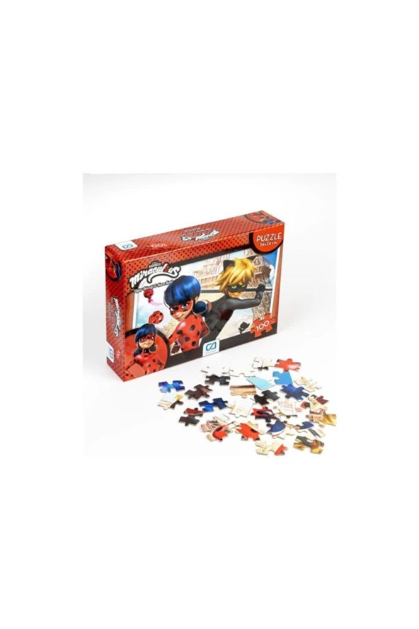 Ca Games 100 Parça Miraculous Uğur Böceği Ve Kara Kedi Puzzle