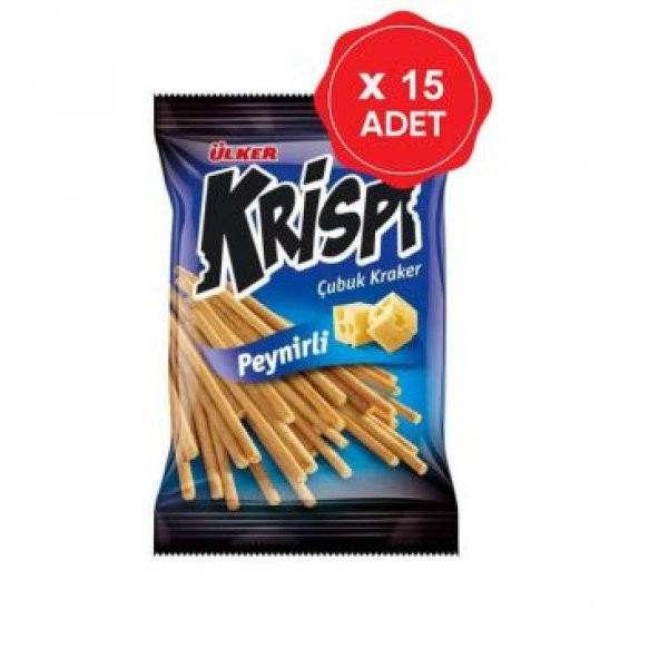 Ülker Krispi Peynirli Çubuk Kraker 40 Gr x 15 Adet - 1