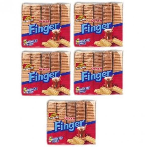 Ülker Finger Bisküvi 750 Gr x 5 Adet