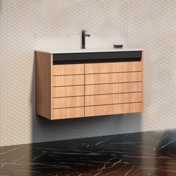 Orka Ricato 80 cm MDF MorganaKiraz Banyo Dolabı Takımı Boy Dolabı - 2