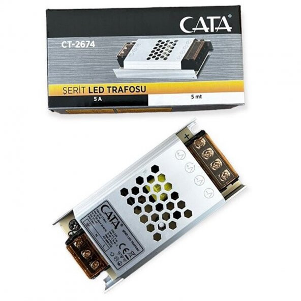 12 Volt 5 Amper Slim Kasa Güç Kaynağı Ct-2674