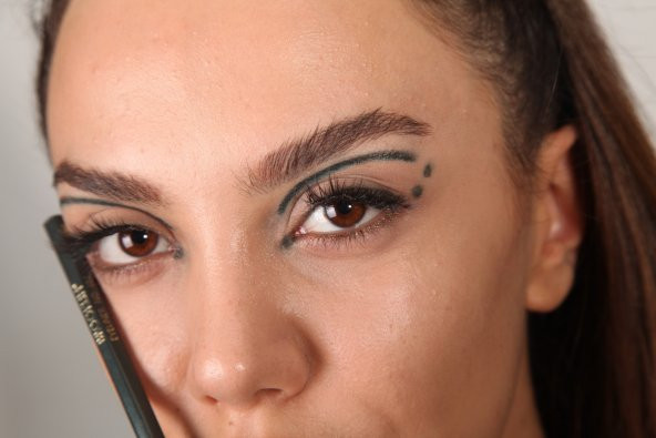 BROOKLIN Göz Kalemi - Eyeliner No: 402 hexagonal (KOYU YEŞİL) - 3