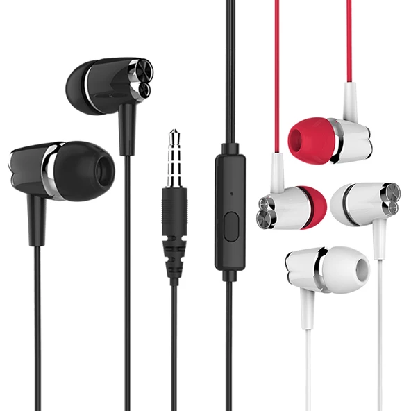 Syrox K17 Stereo Kablolu Kulak İçi Kulaklık 3.5mm