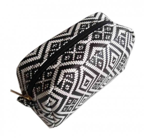 Angel Çanta Aksesuar Desenli El İşi Hobi, Makyaj Çantası Organizer Jumbo Kilim Desen