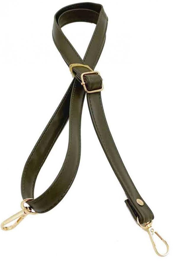 Angel Çanta Aksesuar Haki Yeşili 125X2 Cm Çanta Sapı Sürgütlü Light Gold Metal ürün görseli