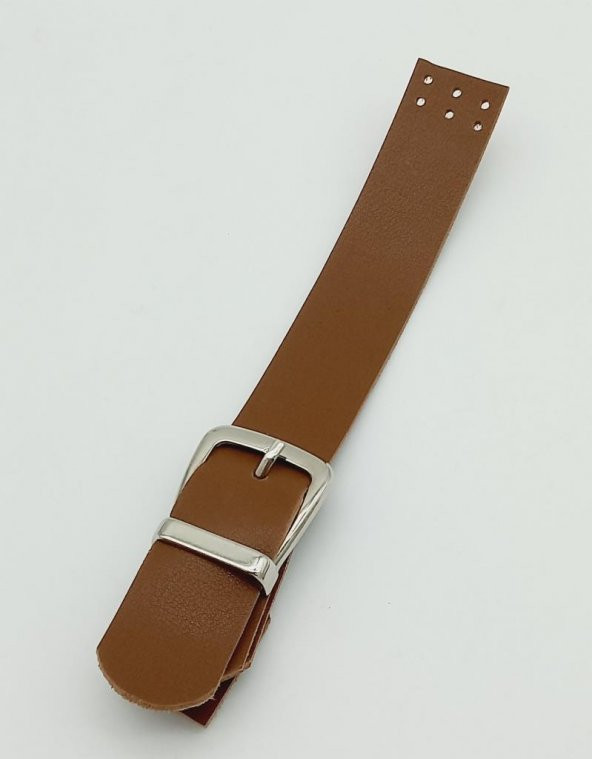 Angel Çanta Aksesuar Tek Kat 18 Cm Suni Deri Taba Kapak Gümüş Metal