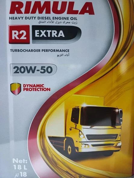 SHELL RİMULA R2 EXTRA 20W-50 18 Litre - 4
